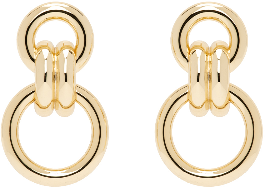 【関税込み】ANINE BING ゴールド Round Link ドロップピアス