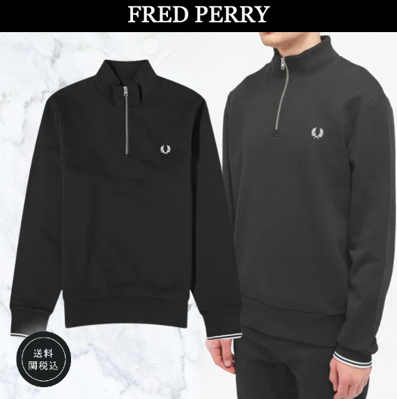 定番☆【FRED PERRY】ハーフジップスウェット ※在庫わずか