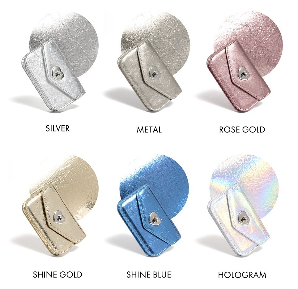 【Le masque】ハートロック コンパクト 名刺カード入れ / 追跡付 Le masque】ハートロック コンパクト 名刺カード入れ / 追跡付