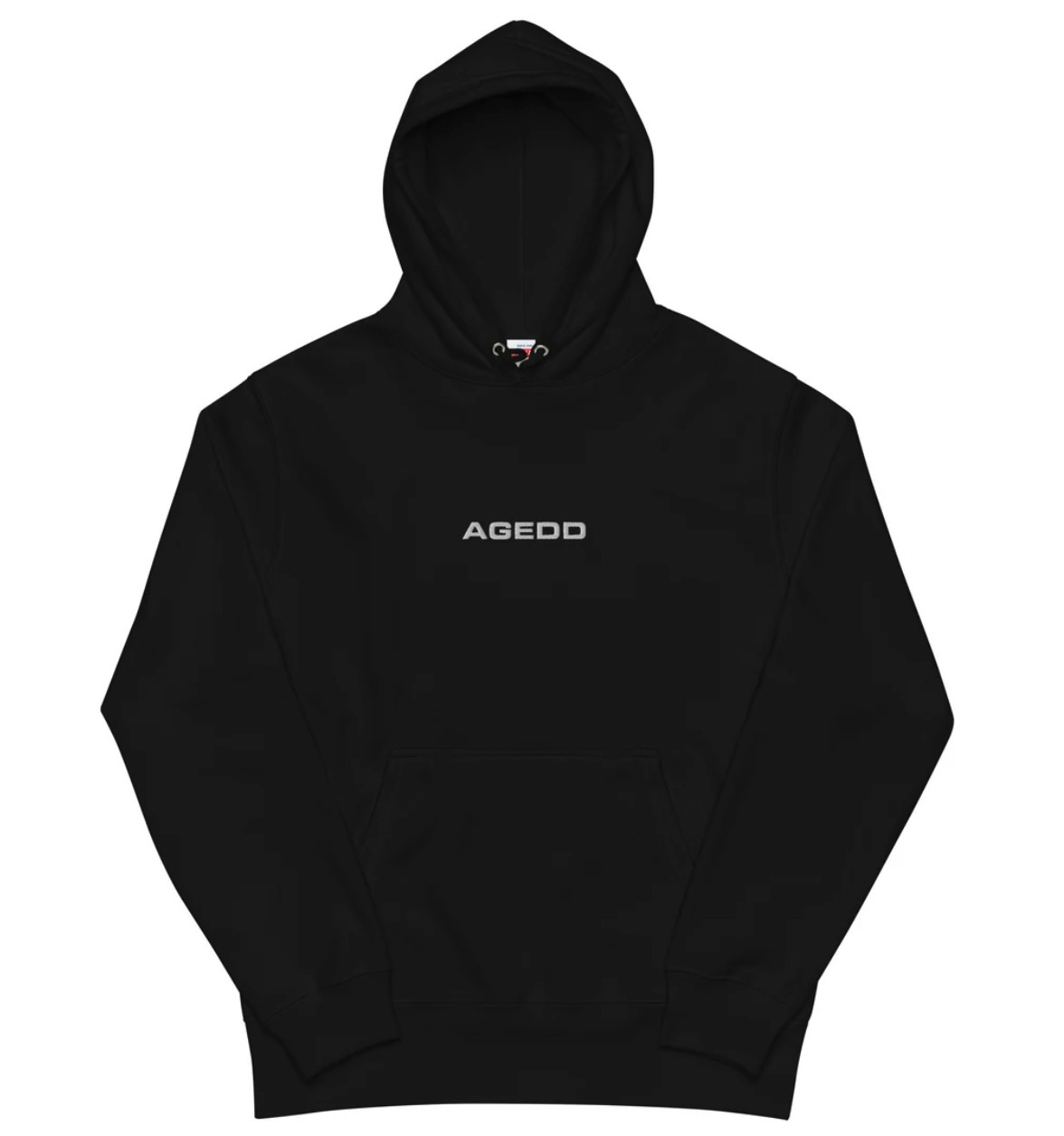 【AGEDD】SIMPLE LOGO HOODIE/BLACK