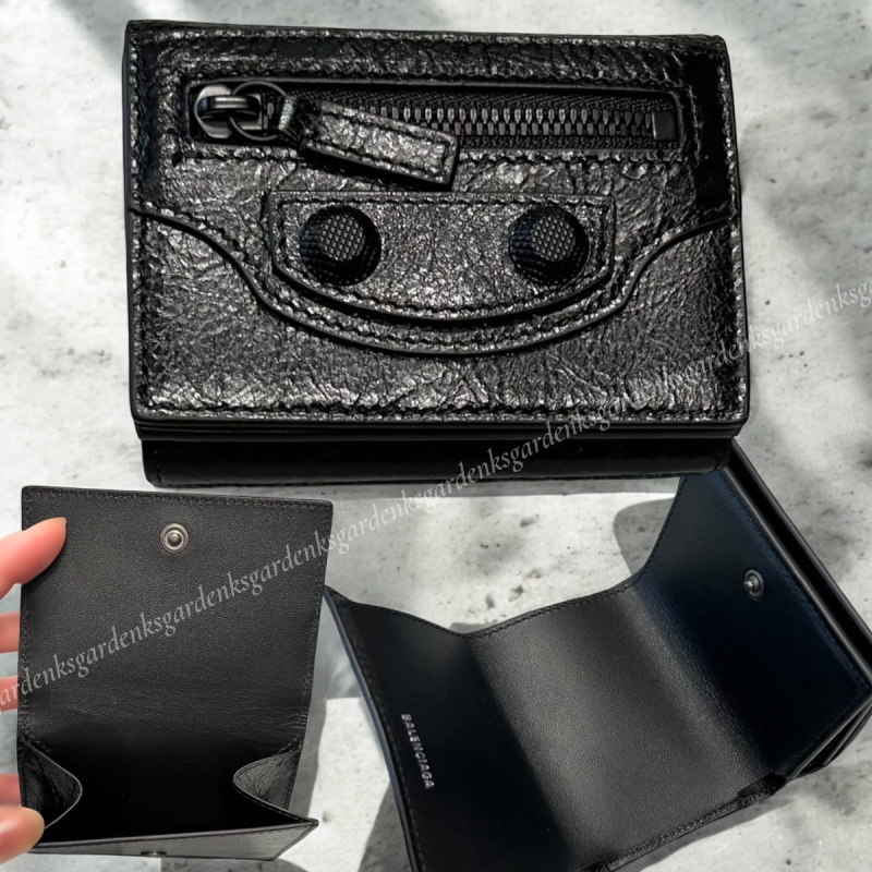 Balenciaga Mini Black Le Cagole Wallet - Ann's Fabulous