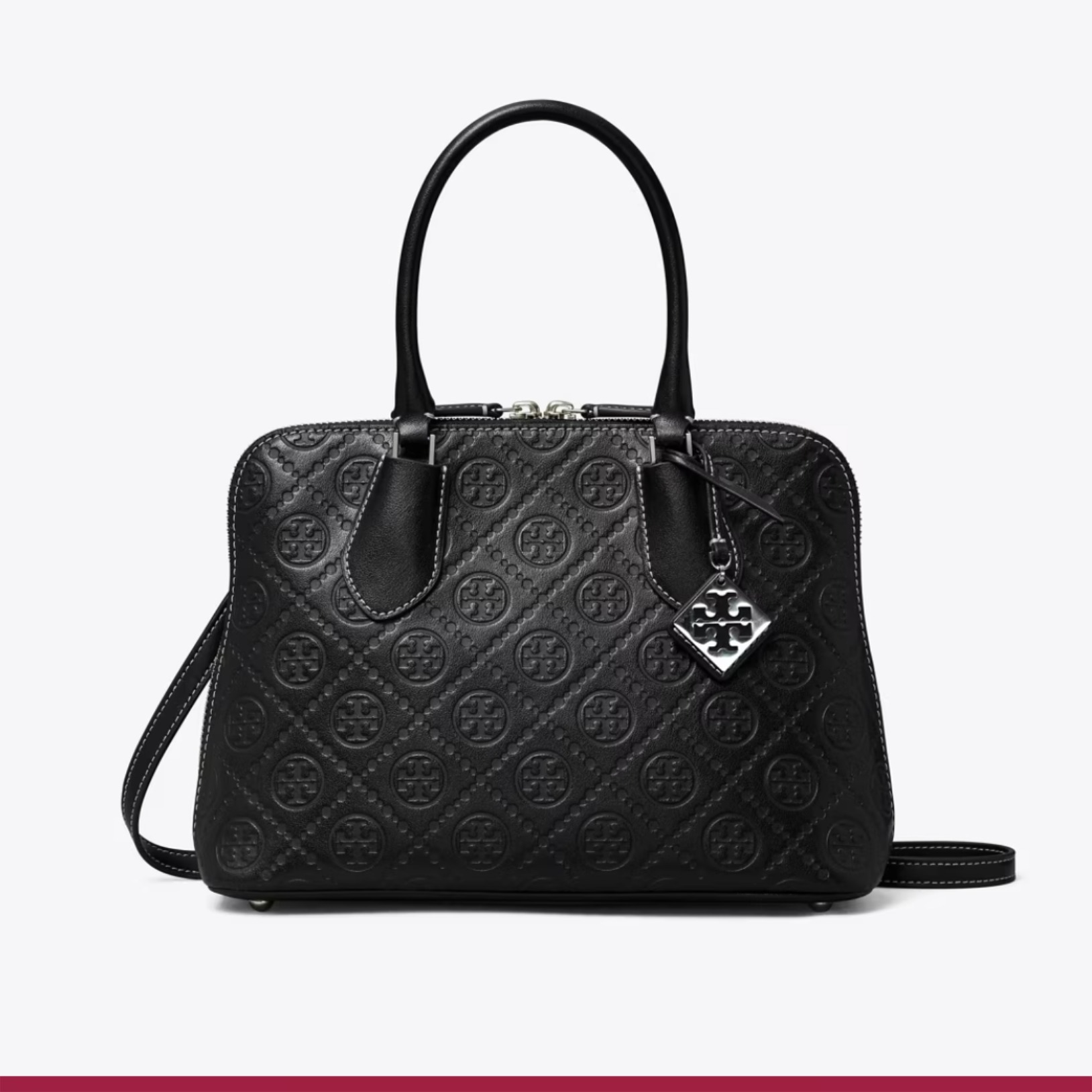 国内即発【Tory Burch】Tモノグラム スウィング デボス バッグ