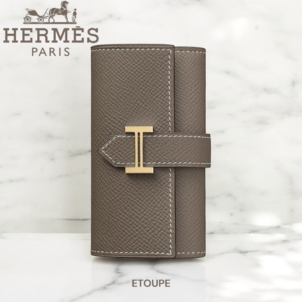 ★正規店購入 HERMES ベアン キーケース エトゥープ