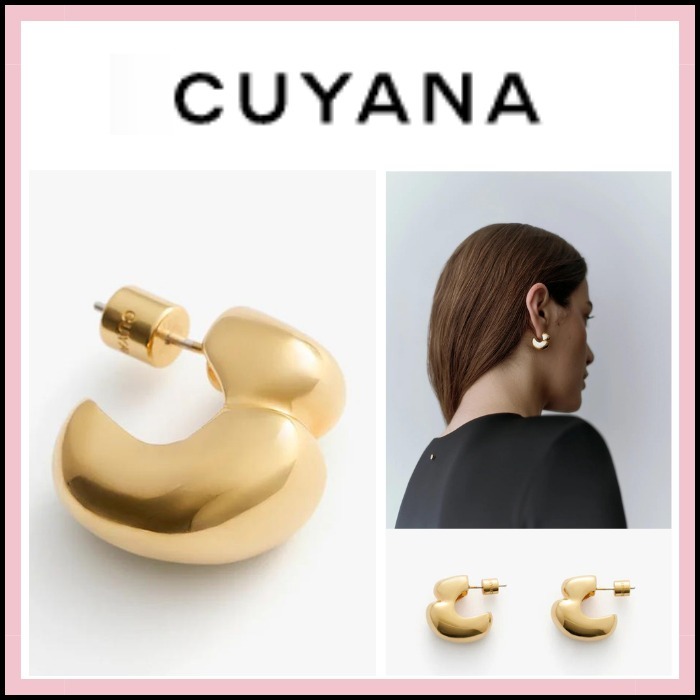 【CUYANA】☆お洒落☆ Mini Celestia Hoop Earrings
