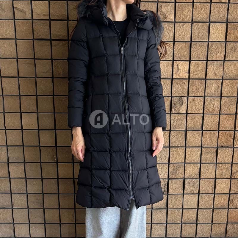 TATRAS ECUE エキュー ロングダウンコート ブロックステッチ