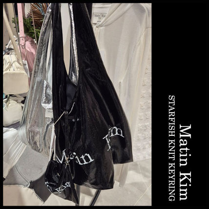 ロゴ ブラック（黒）系 Matin Kim(マーティンキム) エコバッグ