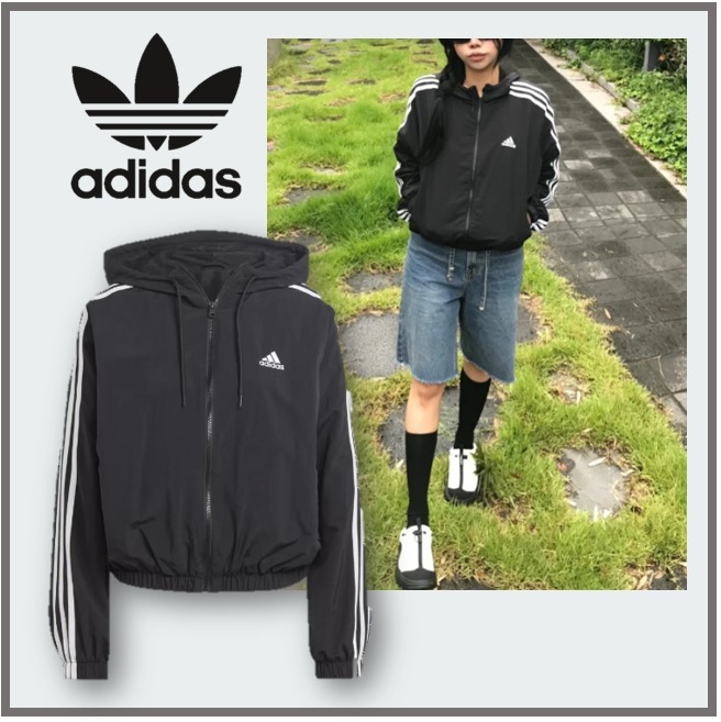 アウターその他 (W) Adidas Essential 3S Woven Windbreaker Jacket