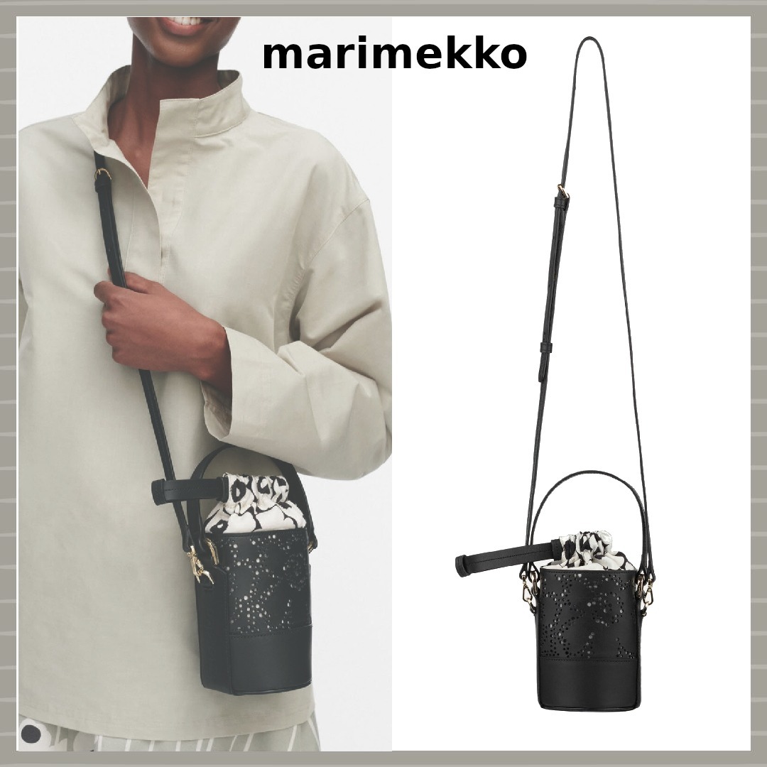 【marimekko】Imprint Nano Bucket Unikko ショルダーバッグ