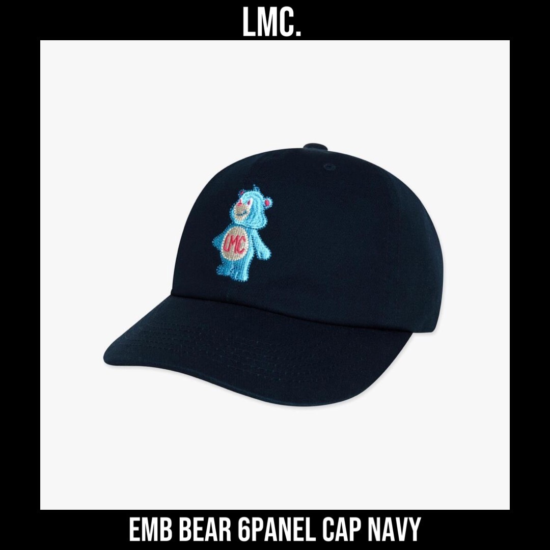 【韓国LMC エルエムシー】EMB BEAR 6PANEL CAP NAVY