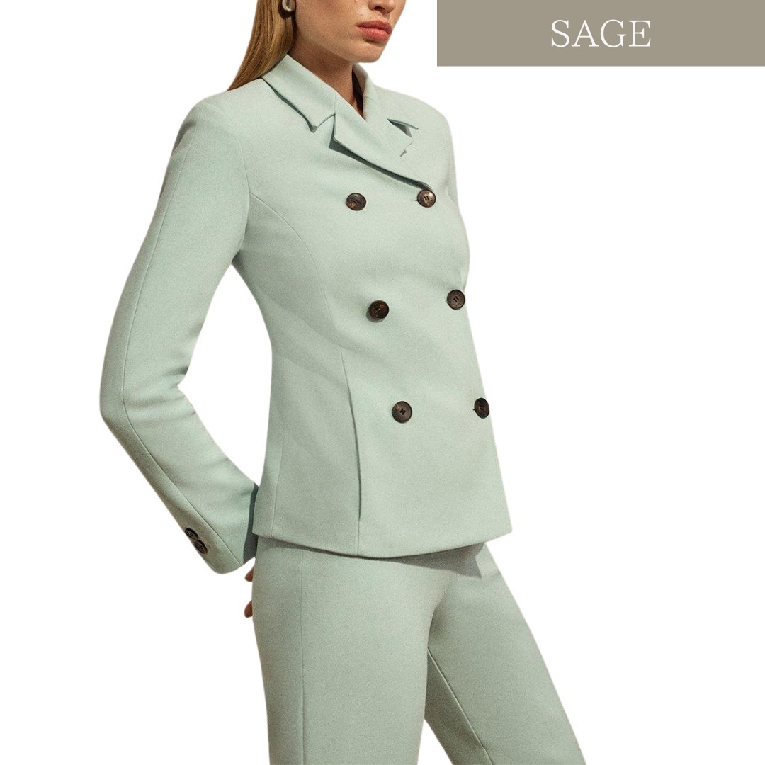 KAREN MILLEN ストレッチ ダブルブレスト ブレザー 長袖 KAREN MILLEN ストレッチ ダブルブレスト ブレザー 日本未入荷