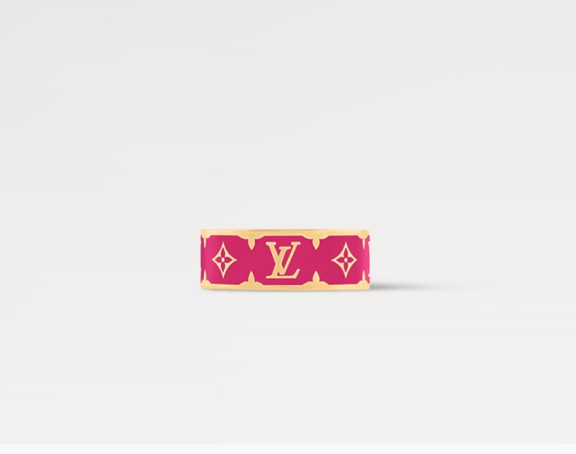 LOUIS VUITTON リング・ナノ グラム エナメル / M1125S / M / L