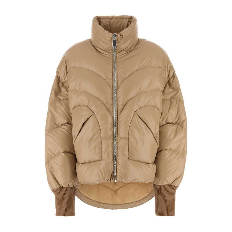 ダウンジャケット・コート KHRISJOY Beige nylon down jacket (KWF24R0624NY0002 CHA001)
