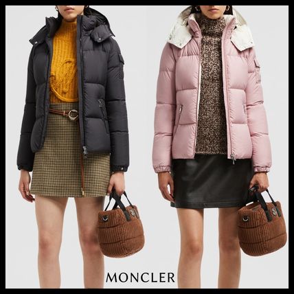 6万取引突破◆UPS便【MONCLER★25SS】FOURMINES◆ショートダウン ブラック Fourmines Hooded Short Down Jacket : ショートダウン