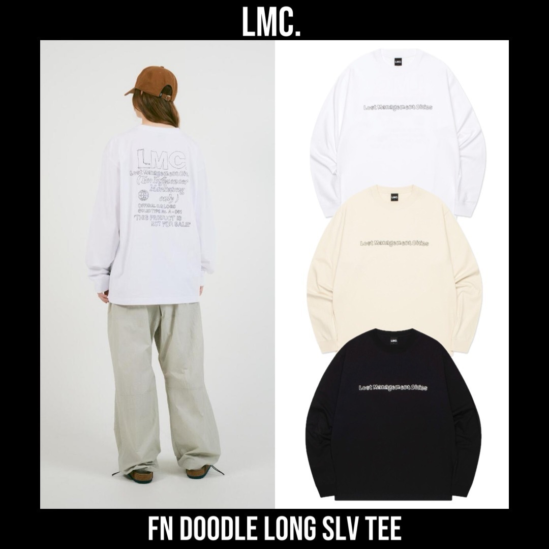 【韓国LMC エルエムシー】FN DOODLE LONG SLV TEE 韓国LMC エルエムシー】FN DOODLE LONG SLV TEE