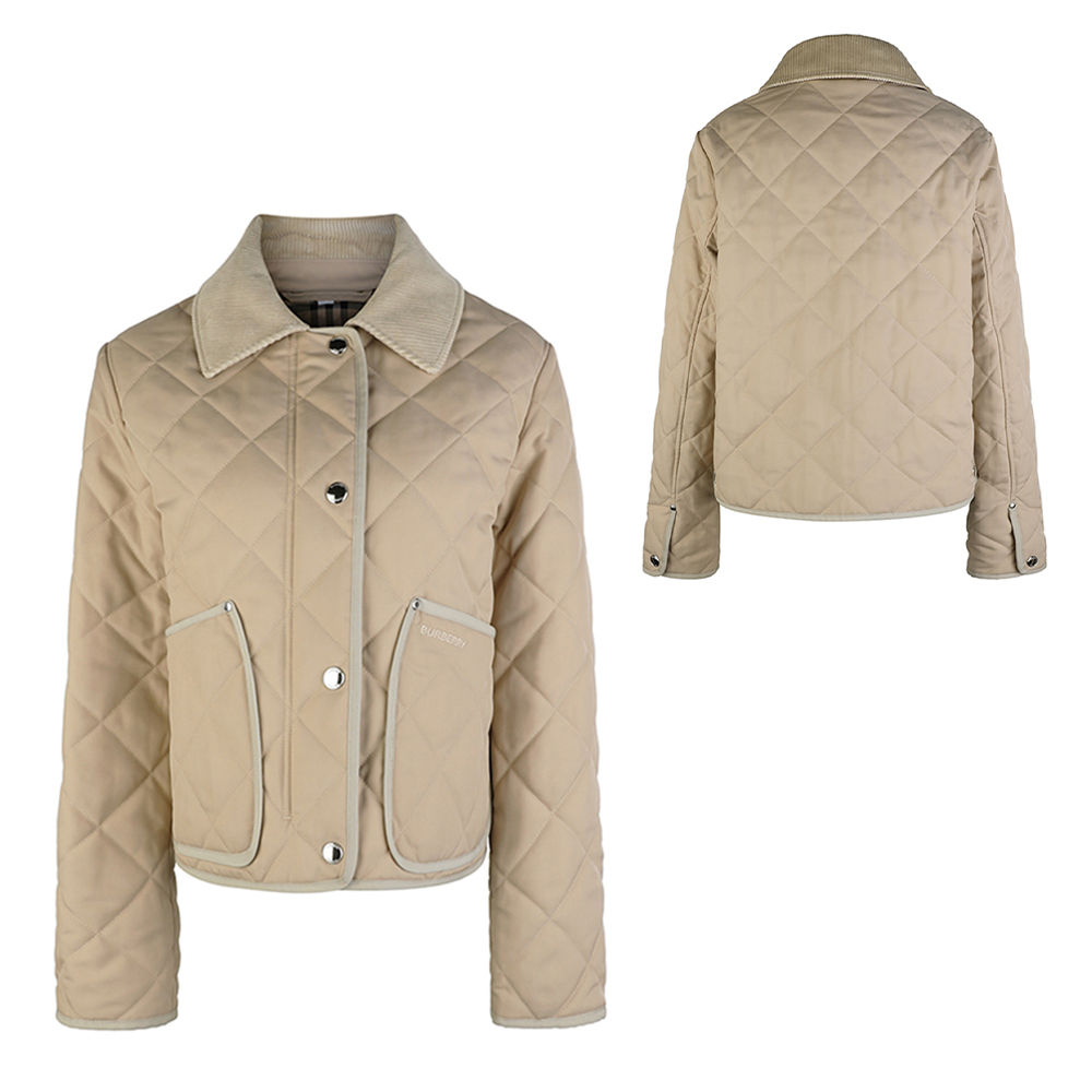 関税負担なし☆Burberryクロップドキルティングバーンジャケット