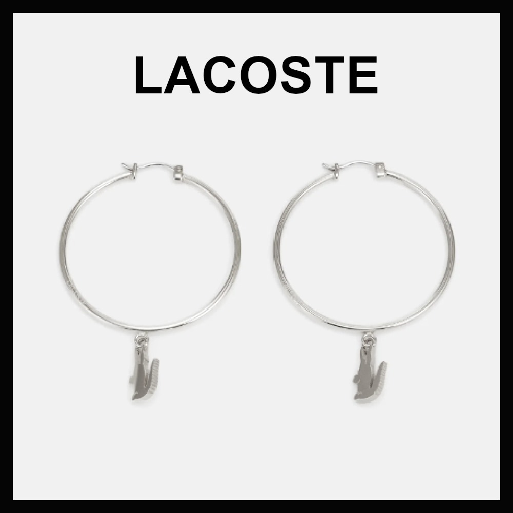 関税負担なし【LACOSTE】クロコ イヤリング