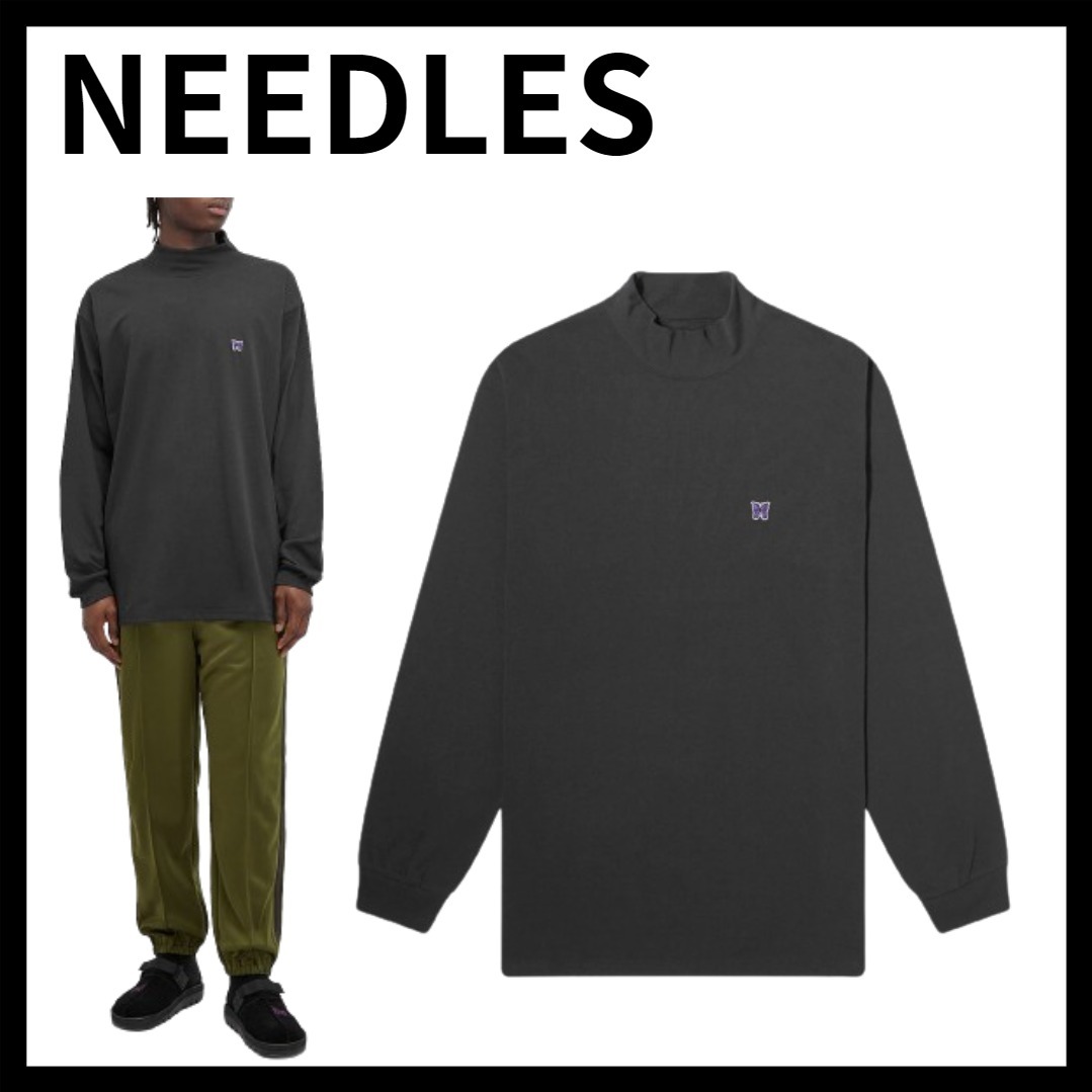 NEEDLES ニードルズ ロングスリーブ モックネック Tシャツ