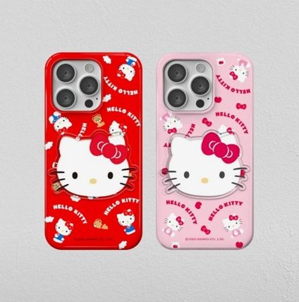 ハローキティ レッド（赤）系 スマホケース・テックアクセサリー