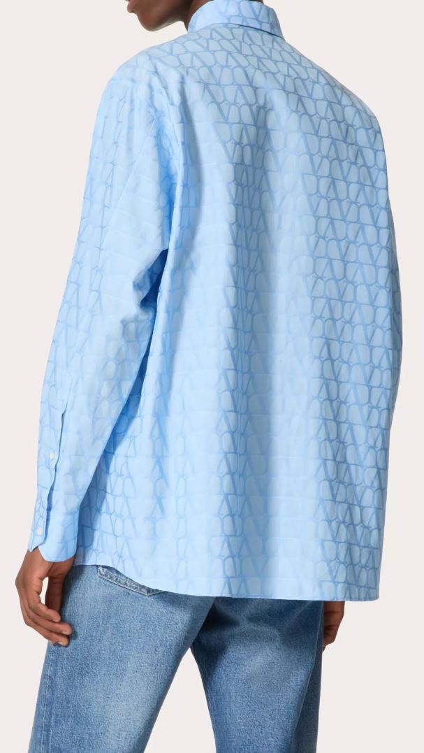 関税込み】VALENTINO Toile Iconographe poplin shirt