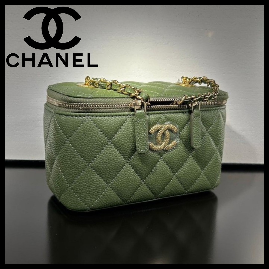 【CHANEL】希少☆チェーンストラップが美しい♪ショルダーバッグ