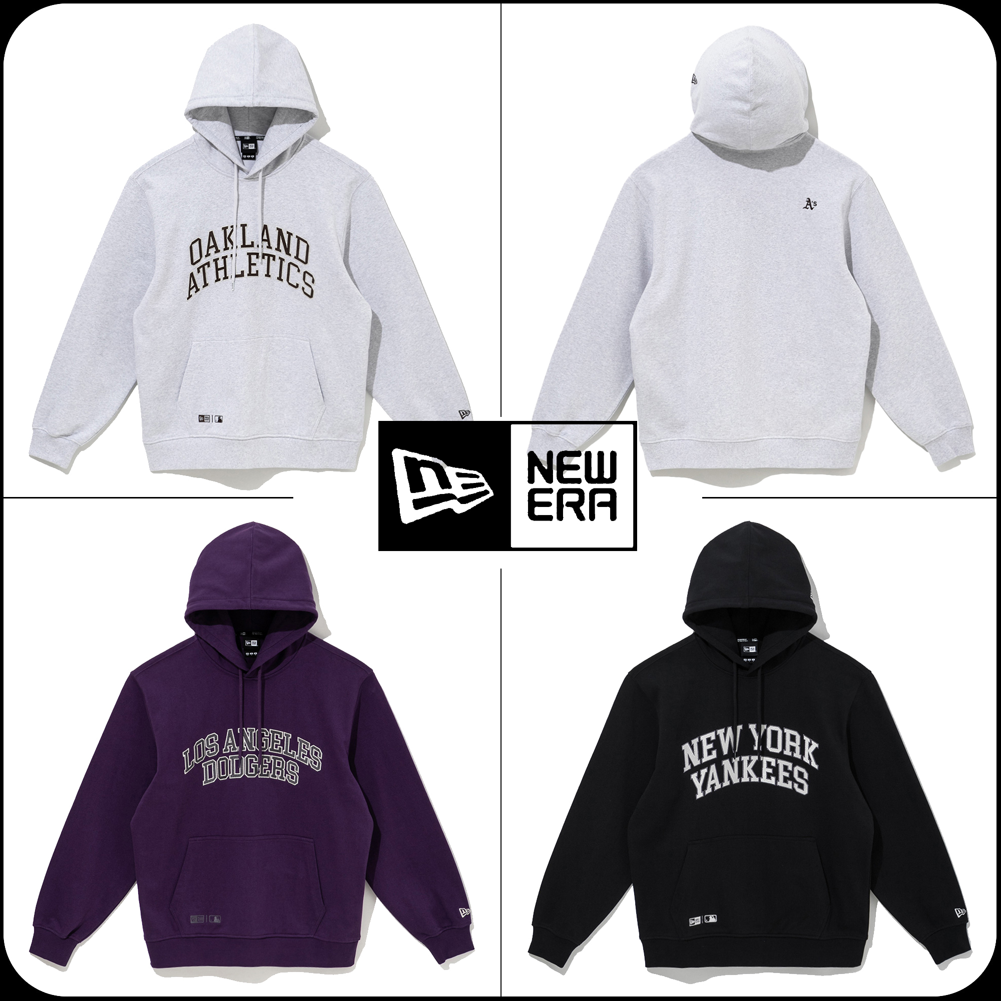 [New Era]★24FW★韓国人気★MLB ARCH HOODIE