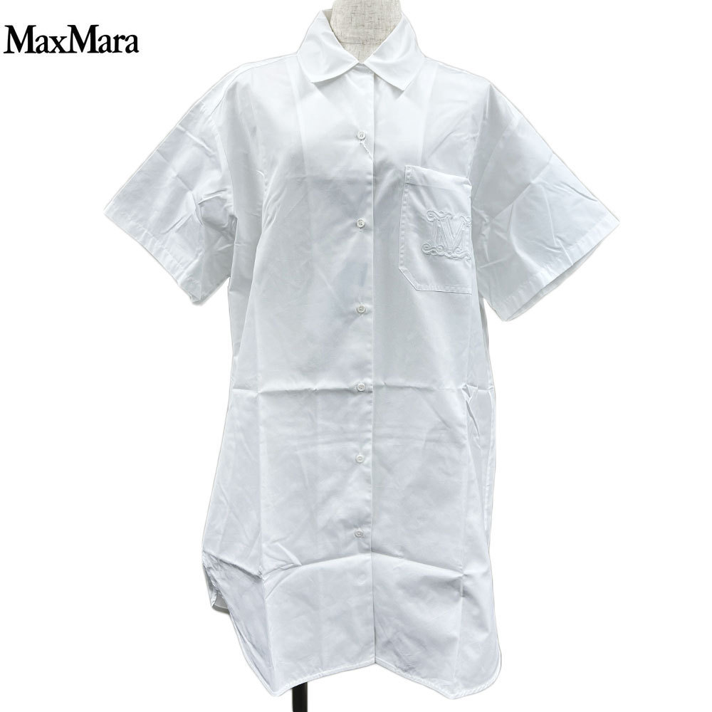 MAX MARA PALAU ショート シャツ ドレス ホワイト 12210722