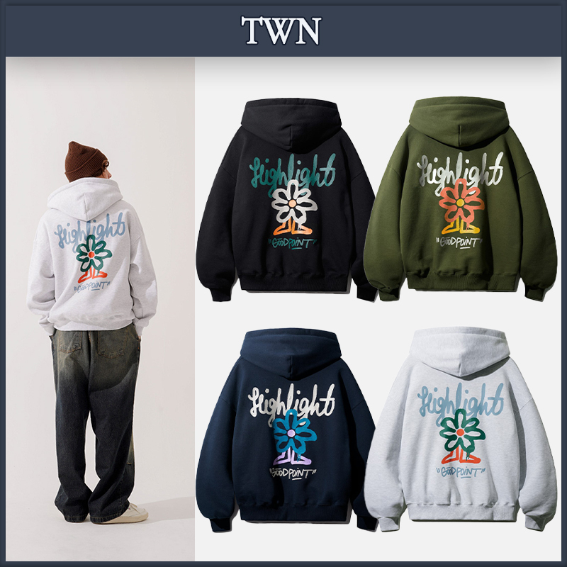 【TWN】★男女兼用★POINTGOOD HOODIE