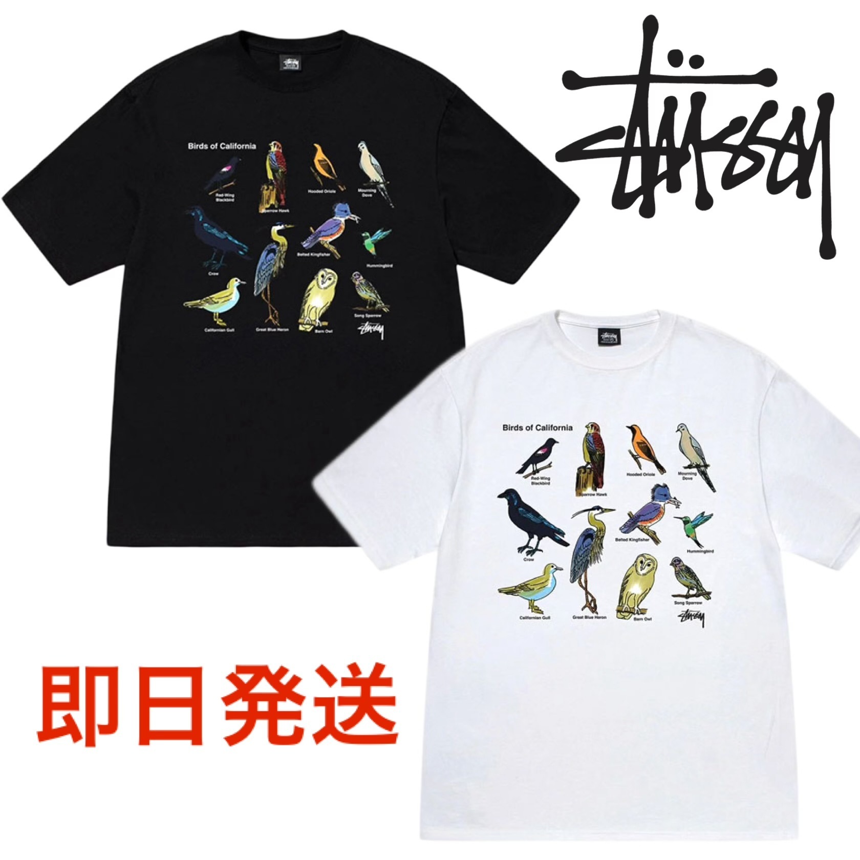 ステューシー STUSSY California Birds T-Shirt Tシャツ