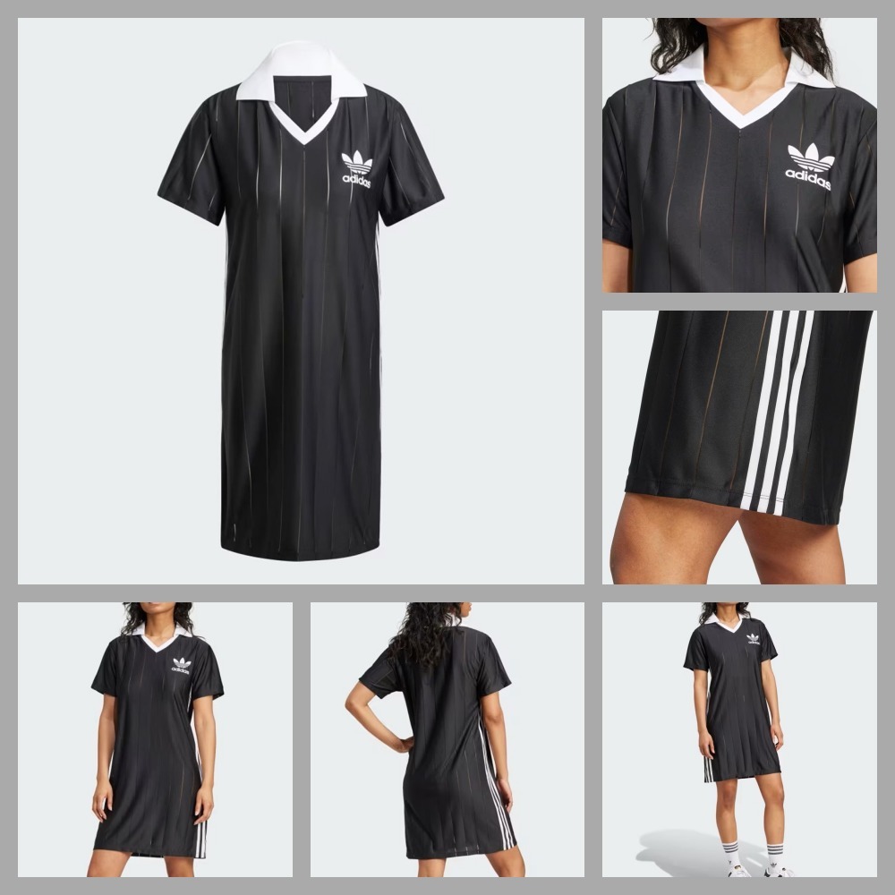 【Adidas】◆アディカラー 3S ピンストライプ ドレス◆Black◆