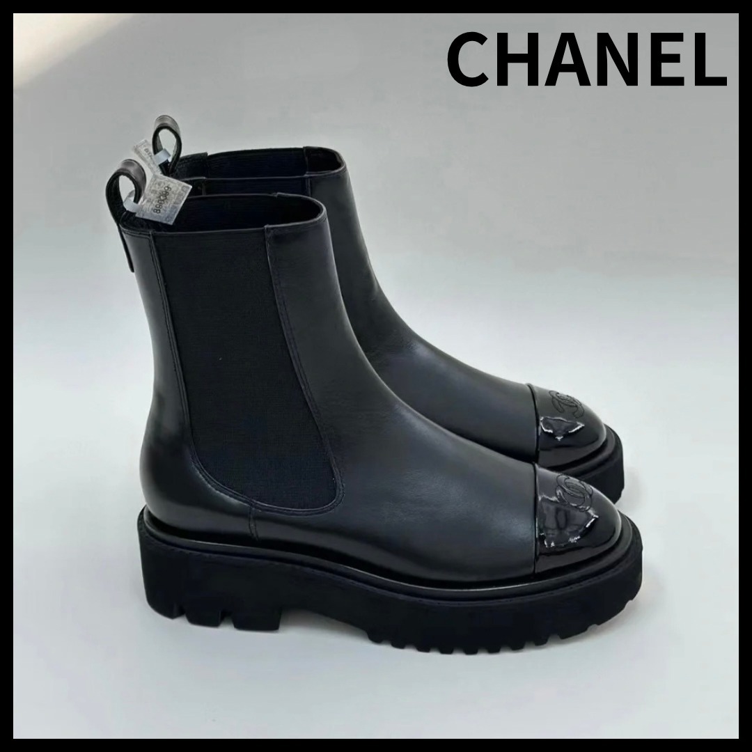 AWに活躍♥【CHANEL】サイドゴア ショートブーツ