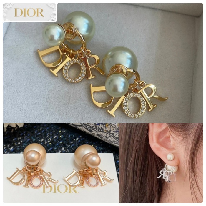 DIORロゴが煌めく♡【DIOR】トライバル ピアス