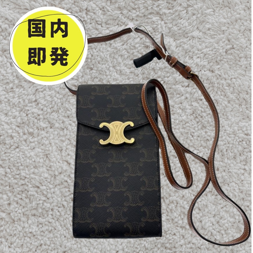 国内発関税込*CELINE*トリオンフ モバイルポーチ