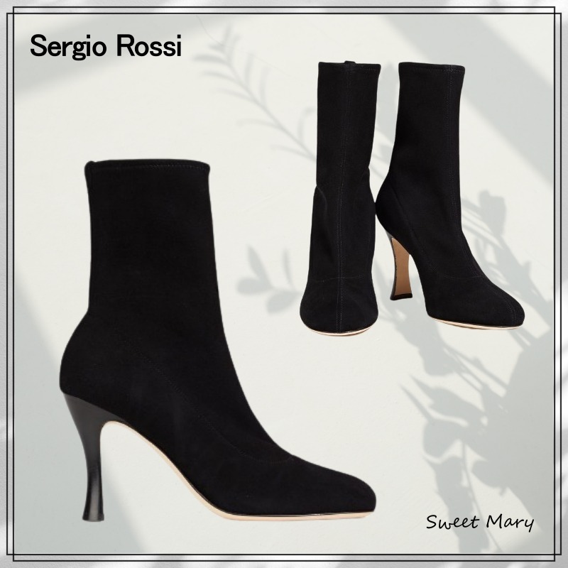 Sergio Rossi☆スエード ソックブーツ♪【送料込】