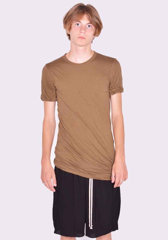 【正規店出品】RICK OWENS MEN DOUBLE LAYERED T-SHIRT BEEN