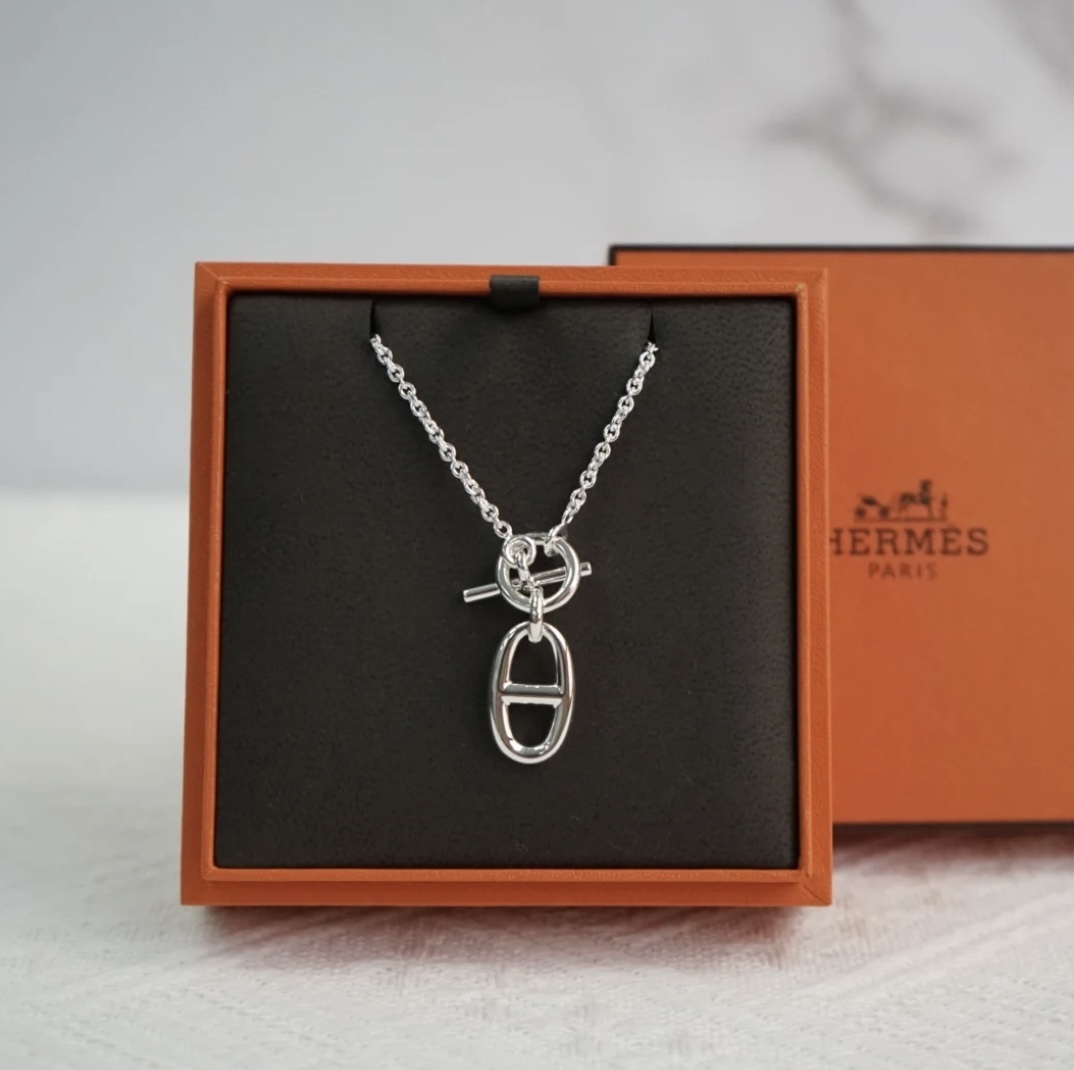 プレゼント人気//HERMES◇シェーヌダンクル◇トップペンダント