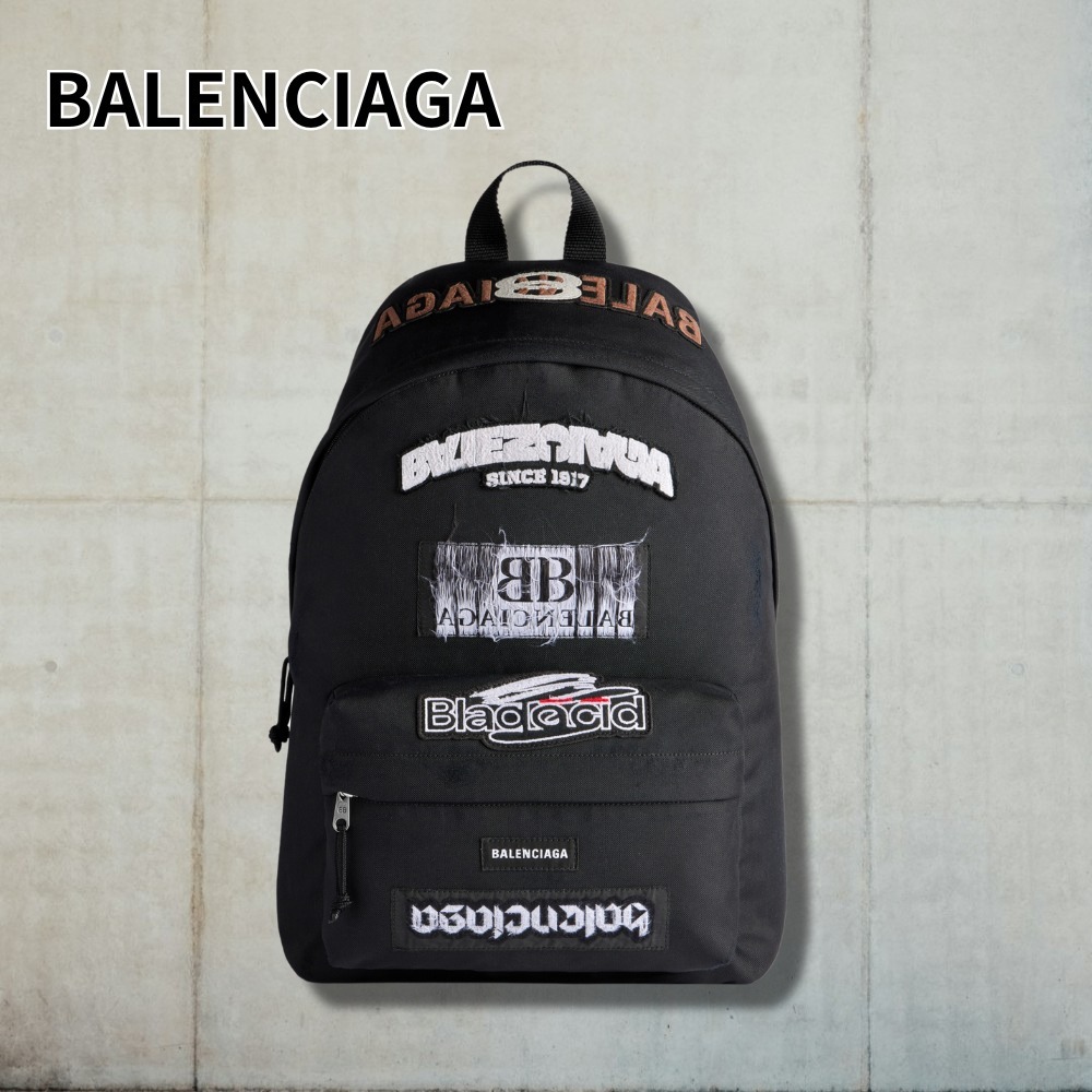 直営店【BALENCIAGA】ブラック の メンズ Explorer バックパック