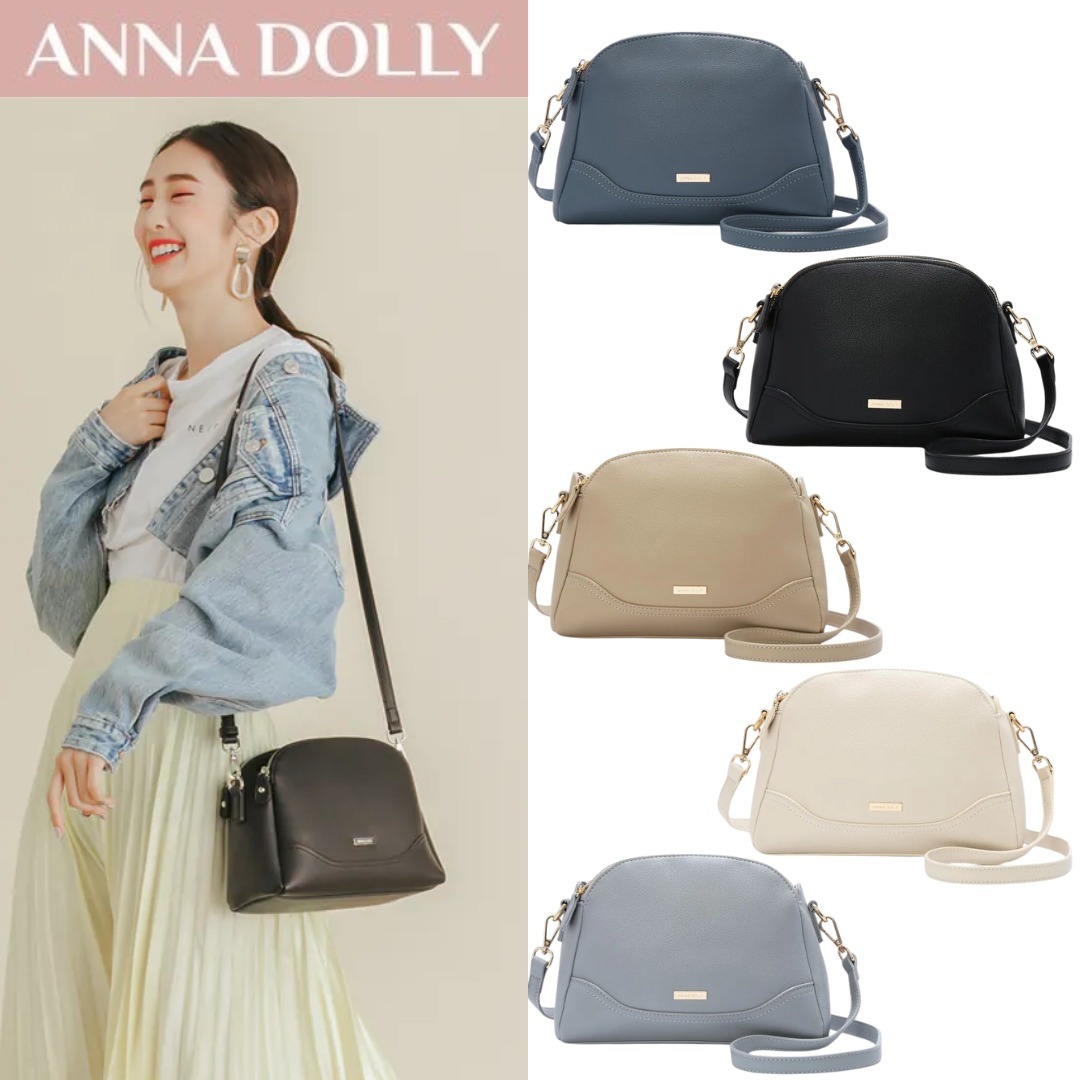 台湾 annadolly サイド ショルダー クロスボディ シェル バッグ