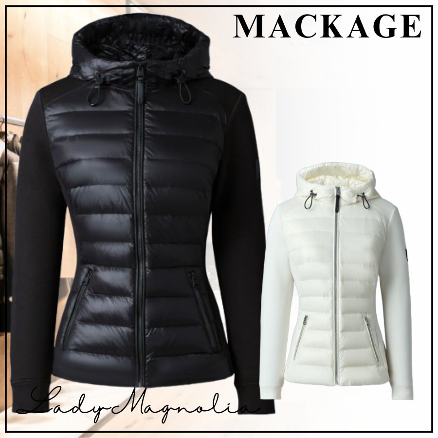 【MACKAGE】DELLA-R フード付きハイブリッドジャケット アウター