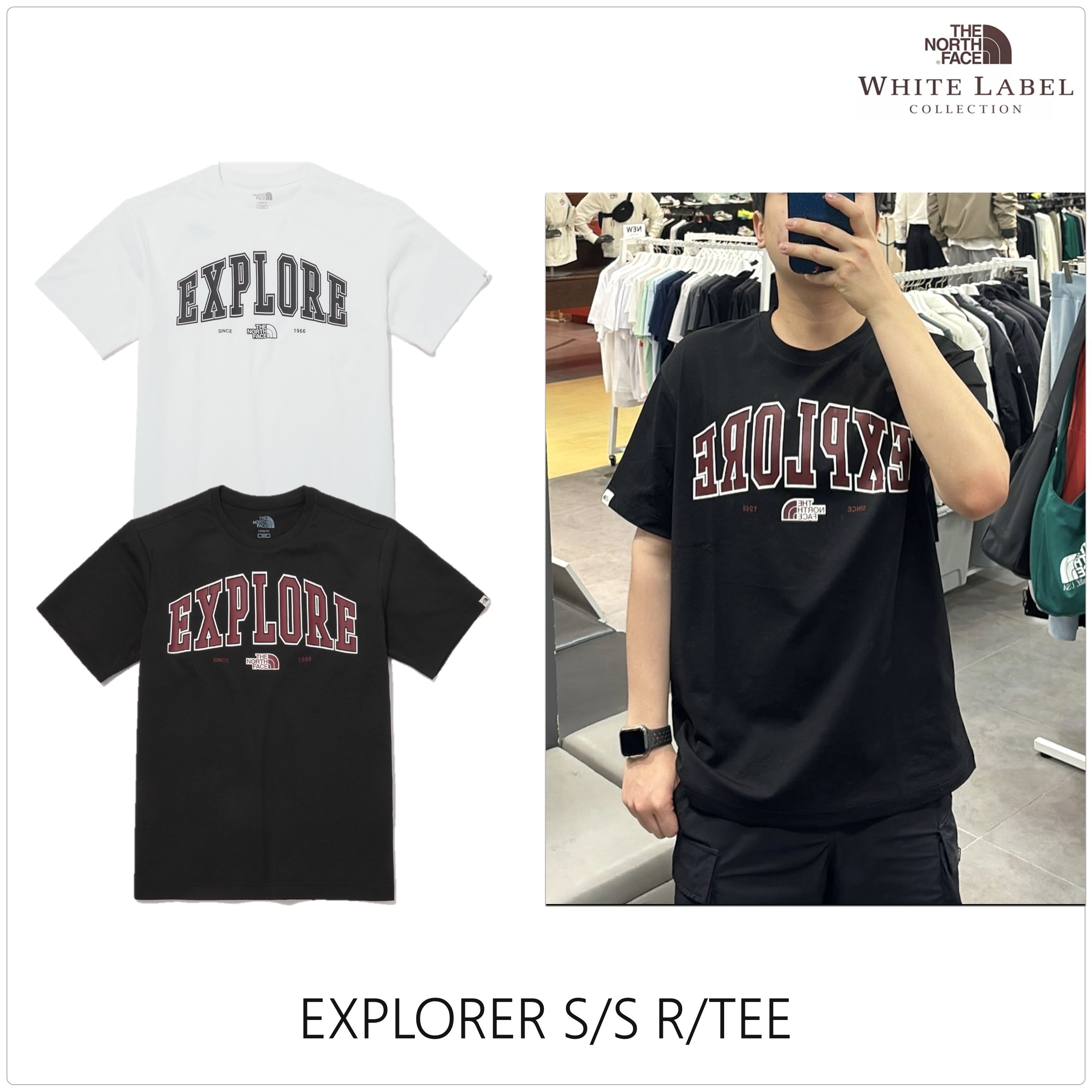 [ノースフェイス]EXPLORER 半袖 ラウンド Tシャツ★新作・24AW★