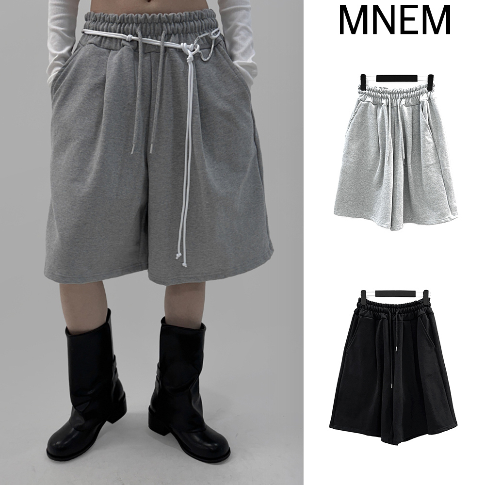 【mnem】Cus Bermuda Sweatpants