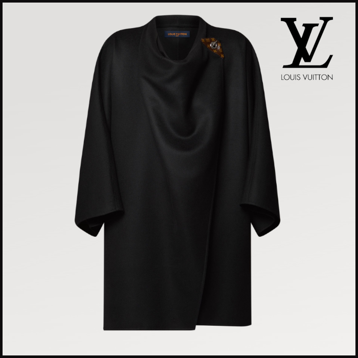 エレガント♪【LOUISVUITTON】ドレープフロントコート エレガント♡》Louis Vuitton ドレープフロントコート (Louis