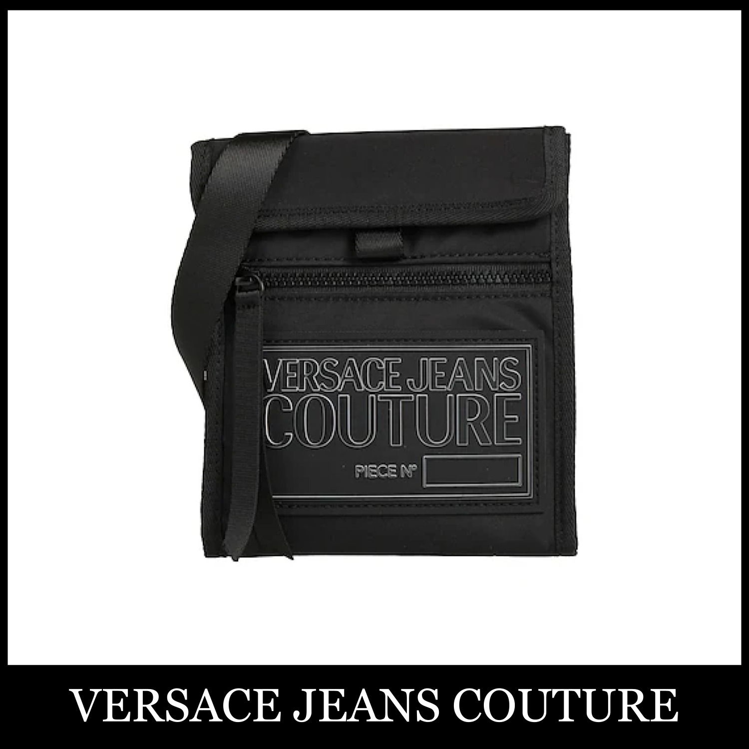 【VERSACE JEANS COUTURE】ブラック クロスボディバッグ