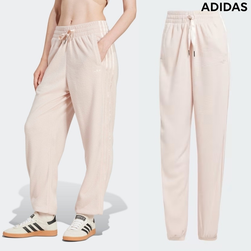 [ADIDAS] レディース ジョガーパンツ ピンクベージュ