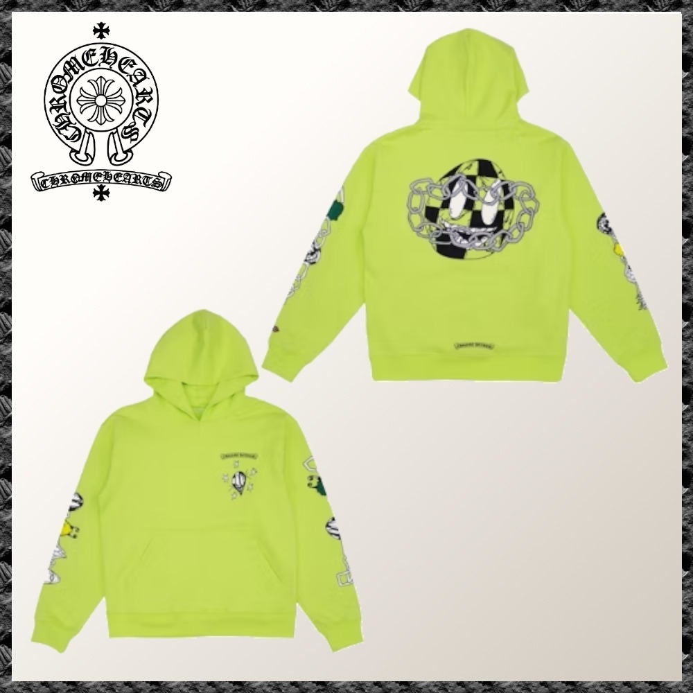 コラボ【CHROME HEARTS x MATTY BOY】リンク パーカー ライム