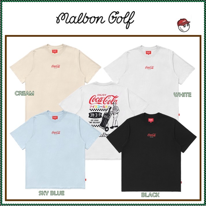 【MALBON】 [MALBON X COCA-COLA] Graphic T-shirt / 追跡付