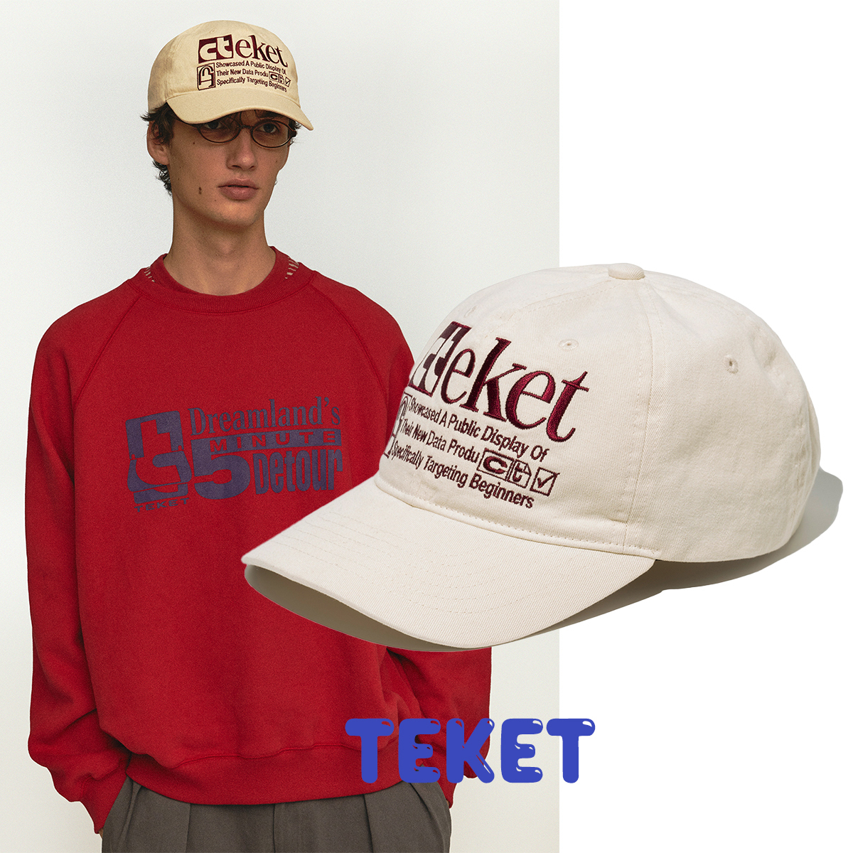 [teket] / ☆ 24FW Plan Cap / Cream / UNISEX