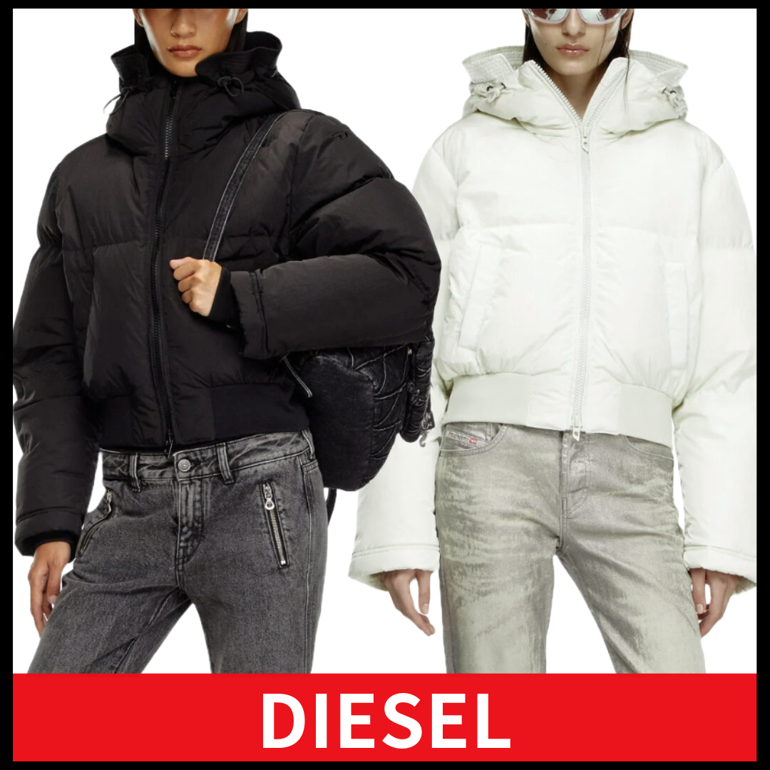 完売前に◆DIESEL W-Peyt short クロップド ダウン ジャケット