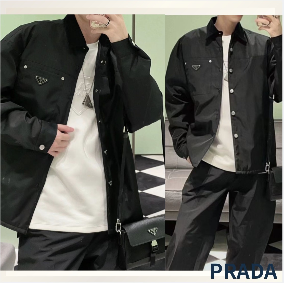 長く愛用シンプルスタイリッシュ☆PRADA☆Re-Nylonジャケット
