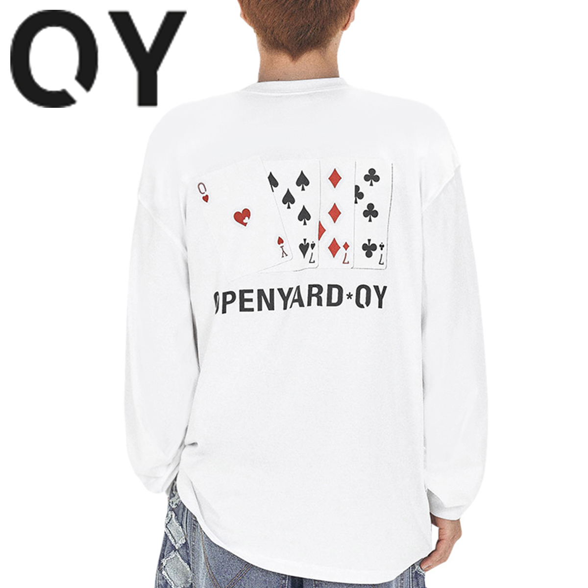 ★OY★TRUMP CARD LONG SLEEVE - WHITE★正規品/韓国直送料込