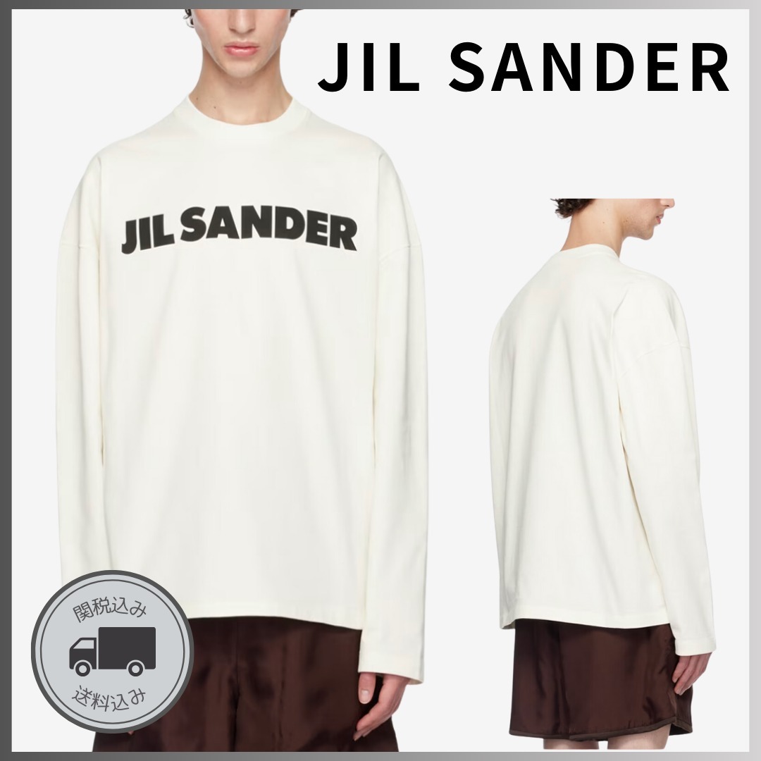 在庫わずか！【 JIL SANDER】ブランドロゴ長袖Tシャツング/指輪